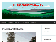 Tablet Screenshot of inlandsbanefestival.se
